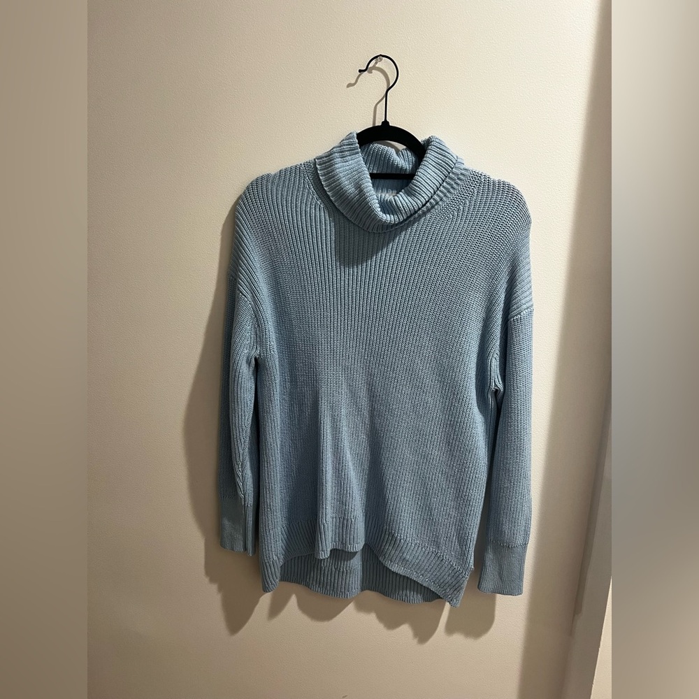 J.Crew Light Blue Turtleneck Sweater